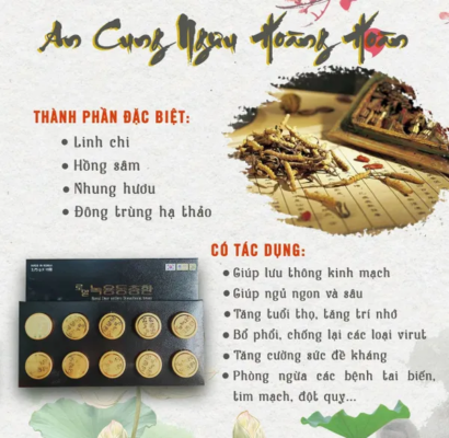 An Cung Hàn Quốc Hộp 10 Viên Giá Bao Nhiêu?